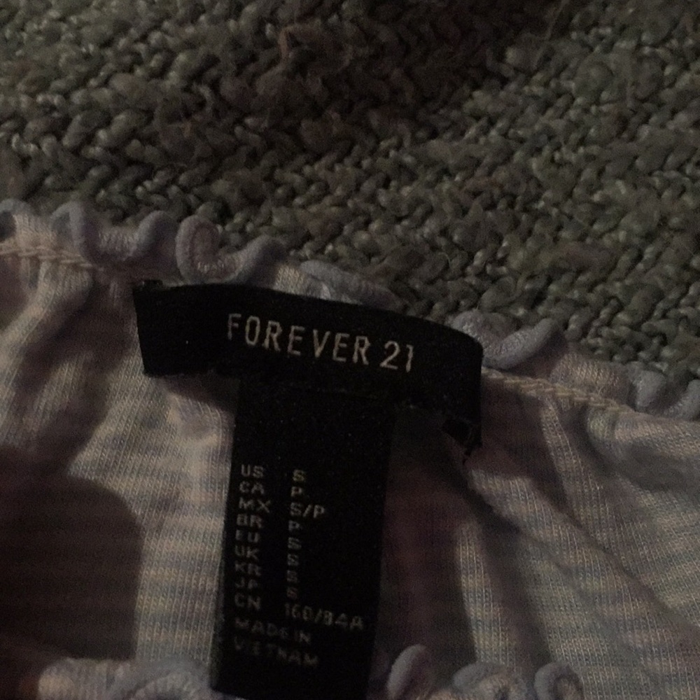 Forever 21 off the shoulder crop top